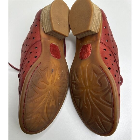 Born Dallyce Oxfords in Red Brick Size 37 6.5 US - Picture 9 of 11